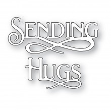 Poppystamps Craft Die - Sending Hugs Poe Script 2527