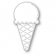 Poppystamps Craft Die - Grand Whittle Ice Cream Cone 2505