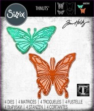 Tim Holtz® Alterations | Sizzix Thinlits™ Die Set 17PK - Vault Scribbly Butterfly