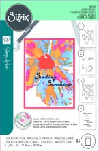 Sizzix™ A6 Layered Stencils 4PK – Cosmopolitan, Floral Impressions by Stacey Park