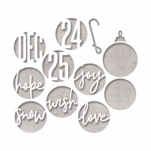 Tim Holtz® Alterations | Sizzix Thinlits™ Die Set 12-Pack - Circle Words, Christmas
