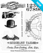 Tim Holtz® Stampers Anonymous Cling Mount Sets -- Dapper CMS267