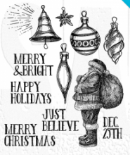 Tim Holtz® Stampers Anonymous Cling Mount Sets -- Festive Sketch CMS283