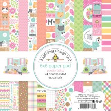 Doodlebug Design Double-Sided Paper Pad 6"X6" - Pretty Kitty