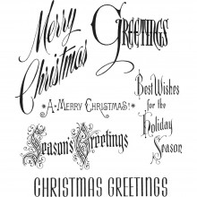 Tim Holtz® Stampers Anonymous Cling Mount Sets -- Christmastime CMS352