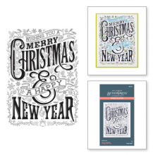 Merry Christmas & Happy New Year Press Plate BP-072CW