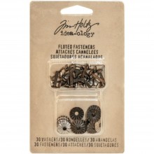 Tim Holtz® Idea-ology™ Findings - Fluted Fasteners