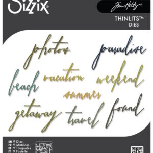 Tim Holtz® Alterations | Sizzix® Thinlits™ Die Set 9-Pack - Handwritten Vacation