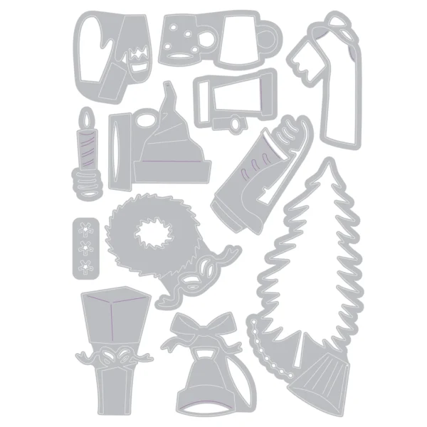 Tim Holtz® Alterations | Sizzix Thinlits™ Die Set 12-Pack - Festive Things - Image 2