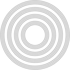 Poppystamps Craft Die - Pinpoint Rings 2080