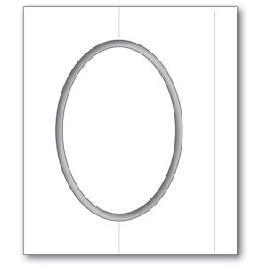 Poppystamps Craft Die - Oval Fold Frame 2359