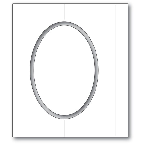 Poppystamps Craft Die - Oval Fold Frame 2359