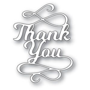 Poppystamps Craft Die - Thank You Flourish 2376