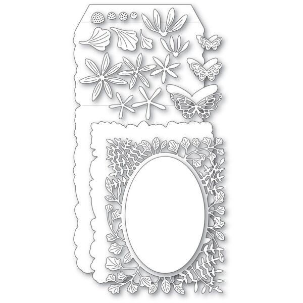 Poppystamps Craft Die - Fern and Daisy Pop-Up Easel 2377