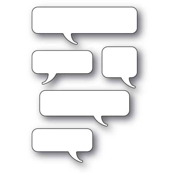 Poppystamps Craft Die - Word Balloons 2380
