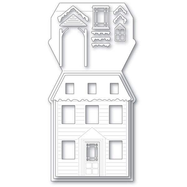 Poppystamps Craft Die - Winter House Pop Up Easel Set 2394