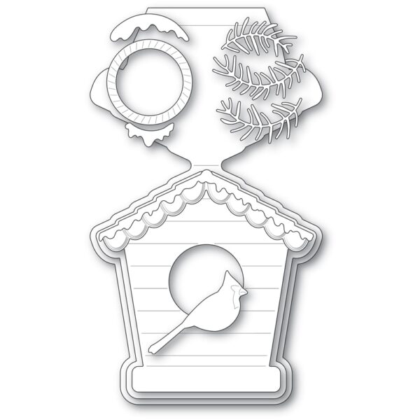 Poppystamps Craft Die - Bird House Pop Up Easel Set 2396