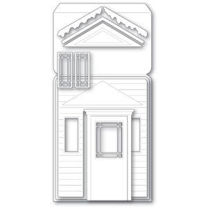 Poppystamps Craft Die - Winter Porch Pop Up Easel Set 2397
