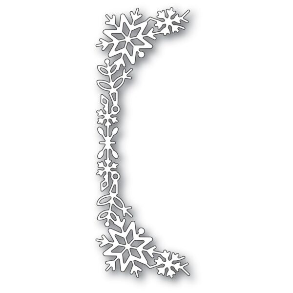 Poppystamps Craft Die - Snowflake Tall Curve Border 2400