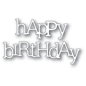 Poppystamps Craft Die - Playful Happy Birthday 2406