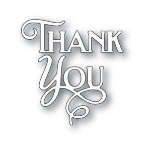 Poppystamps Craft Die - Thank You Poe Script 2438