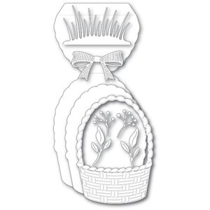 Poppystamps Craft Die - Woven Basket Pop-Up Easel Set 2463