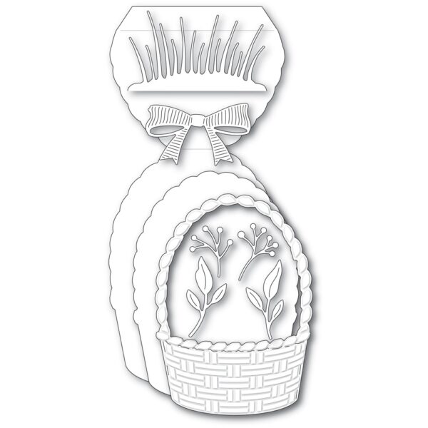 Poppystamps Craft Die - Woven Basket Pop-Up Easel Set 2463