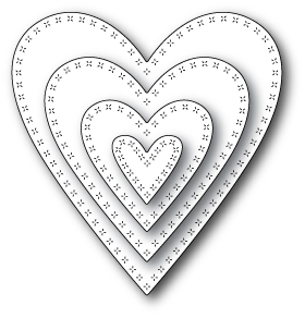 Open Studio Craft Die - Cross Stitch My Heart 30028