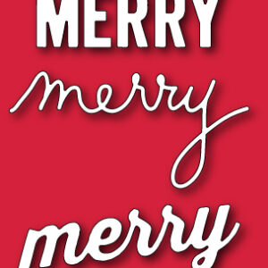 Open Studio Craft Die - Make Merry 30062