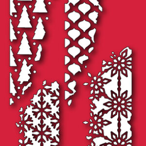 Open Studio Craft Die - Distressed Holiday Collage 30063