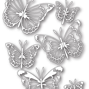 Open Studio Craft Die - Morning Garden Butterflies 30085