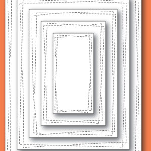 Open Studio Craft Die - Wrapped Stitch Rectangles 30094