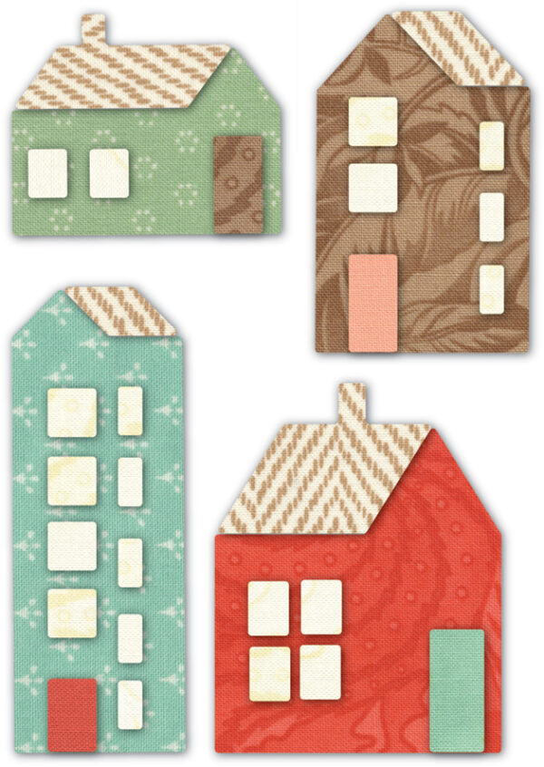 Open Studio Craft Die - Mountain Village Houses 30106