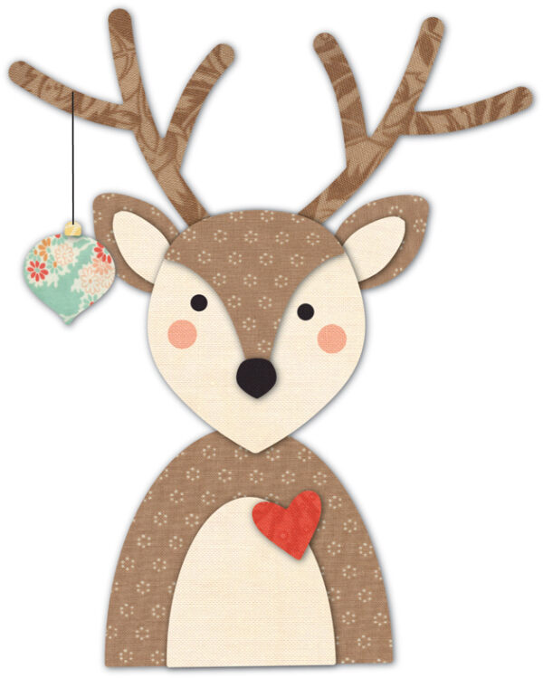 Open Studio Craft Die - Decorated Deer 30109