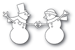 Open Studio Craft Die - Dancing Snowmen 30115