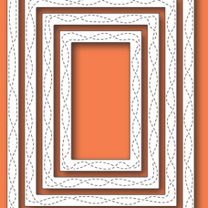 Open Studio Craft Die - Wrapped Stitch Frames 30117