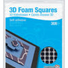 3D Foam Squares, Black Small