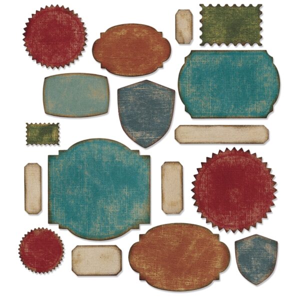 Tim Holtz® Alterations | Sizzix® Thinlits™ Die Set 17-Pack - Labels
