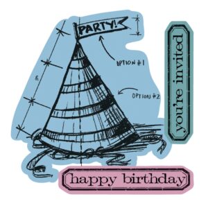 Tim Holtz® Alterations | Sizzix® Framelits™ Die Set 4-Pack with Stamps - Celebrate