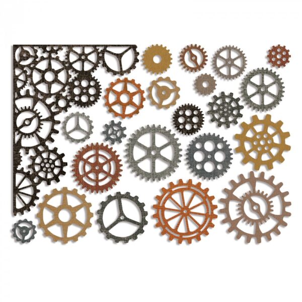 Tim Holtz® Alterations | Sizzix Thinlits™ Die Set 22-Pack - Gearhead