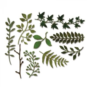 Tim Holtz® Alterations | Sizzix® Thinlits™ Die Set 9-Pack - Garden Greens