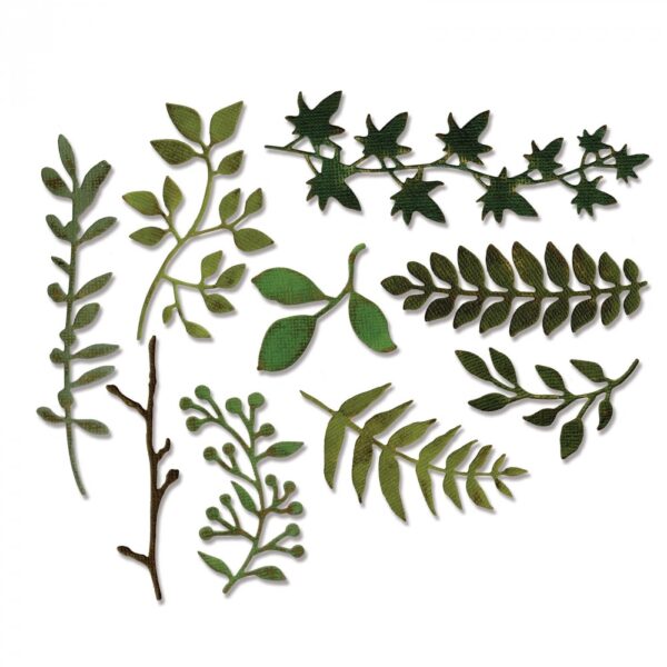 Tim Holtz® Alterations | Sizzix® Thinlits™ Die Set 9-Pack - Garden Greens