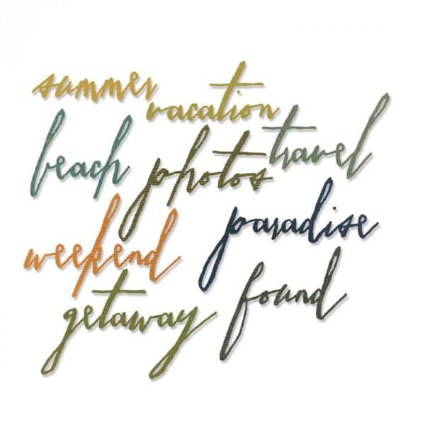 Tim Holtz® Alterations | Sizzix® Thinlits™ Die Set 9-Pack - Handwritten Vacation