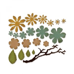 Tim Holtz® Alterations | Sizzix Thinlits™ Die Set 21-Pack - Small Tattered Florals