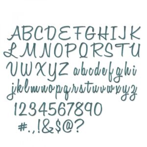 Tim Holtz® Alterations | Sizzix® Framelits™ Die Set 69-Pack - Alphanumeric, Script 1" Tall