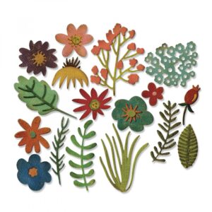 Tim Holtz® Alterations | Sizzix Thinlits™ Die Set 17-Pack - Funky Floral #1