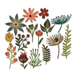Tim Holtz® Alterations | Sizzix Thinlits™ Die Set 15-Pack - Funky Floral #3