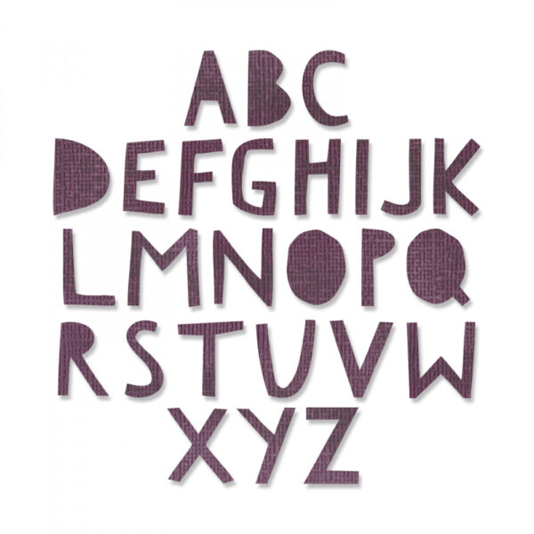 Tim Holtz® Alterations | Sizzix Thinlits™ Die Set 76-Pack - Alphanumeric Cutout Upper 3/4" Tall