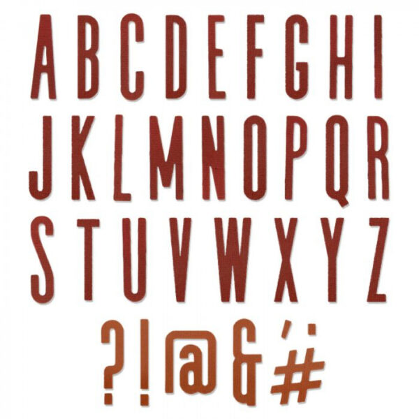 Tim Holtz® Alterations | Sizzix Thinlits™ Die Set 65-Pack - Alphanumeric Classic Upper