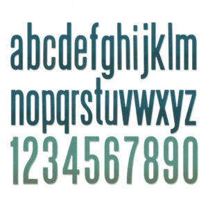 Tim Holtz® Alterations | Sizzix Thinlits™ Die Set 96-Pack - Alphanumeric Classic Lower